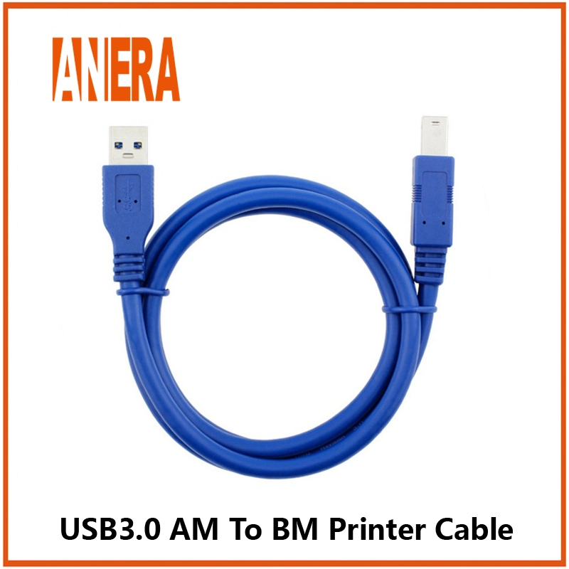 Anera High Speed 5gbps Standard Date Cable USB3.0 Type a Male to Type B Male Printer Cable 3m