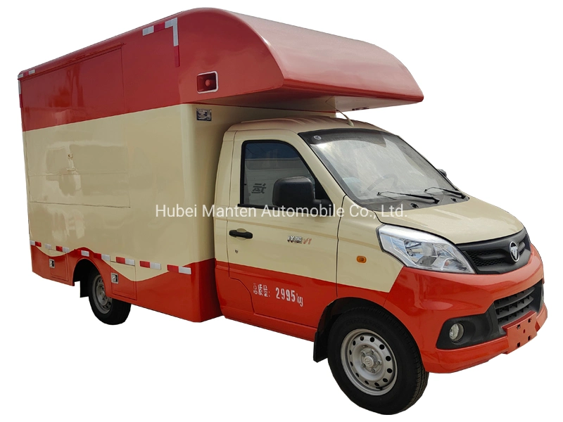 Philippine 4X2 Mini Food Truck Foton Mobile Street Fast Food Van with Ice Cream Machine