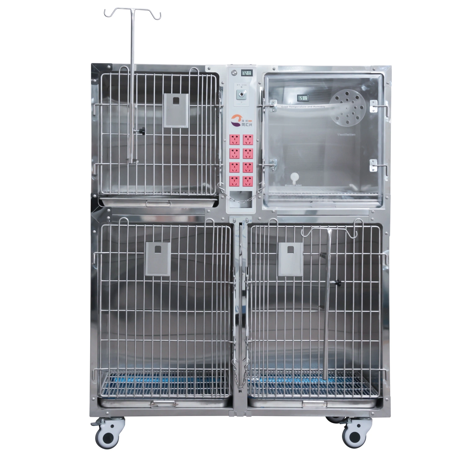 Animal and Veterinary Equipment Controlled Cage Stainless Steel Dog Cages