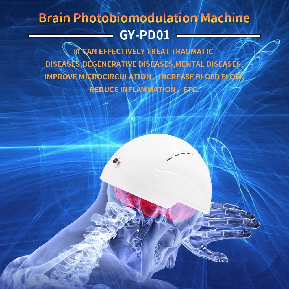 Appareil de photothérapie à la lumière proche infrarouge Photoromodulation Brain machine pour la réadaptation du cerveau