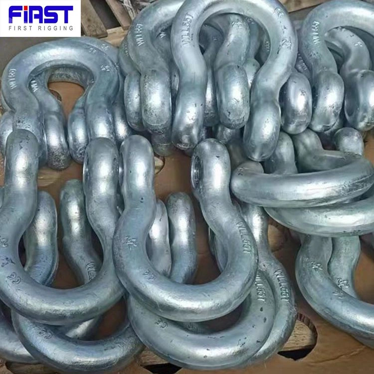 Us Type Drop Forged Galvanized G209 Bow Shackle with ISO14001