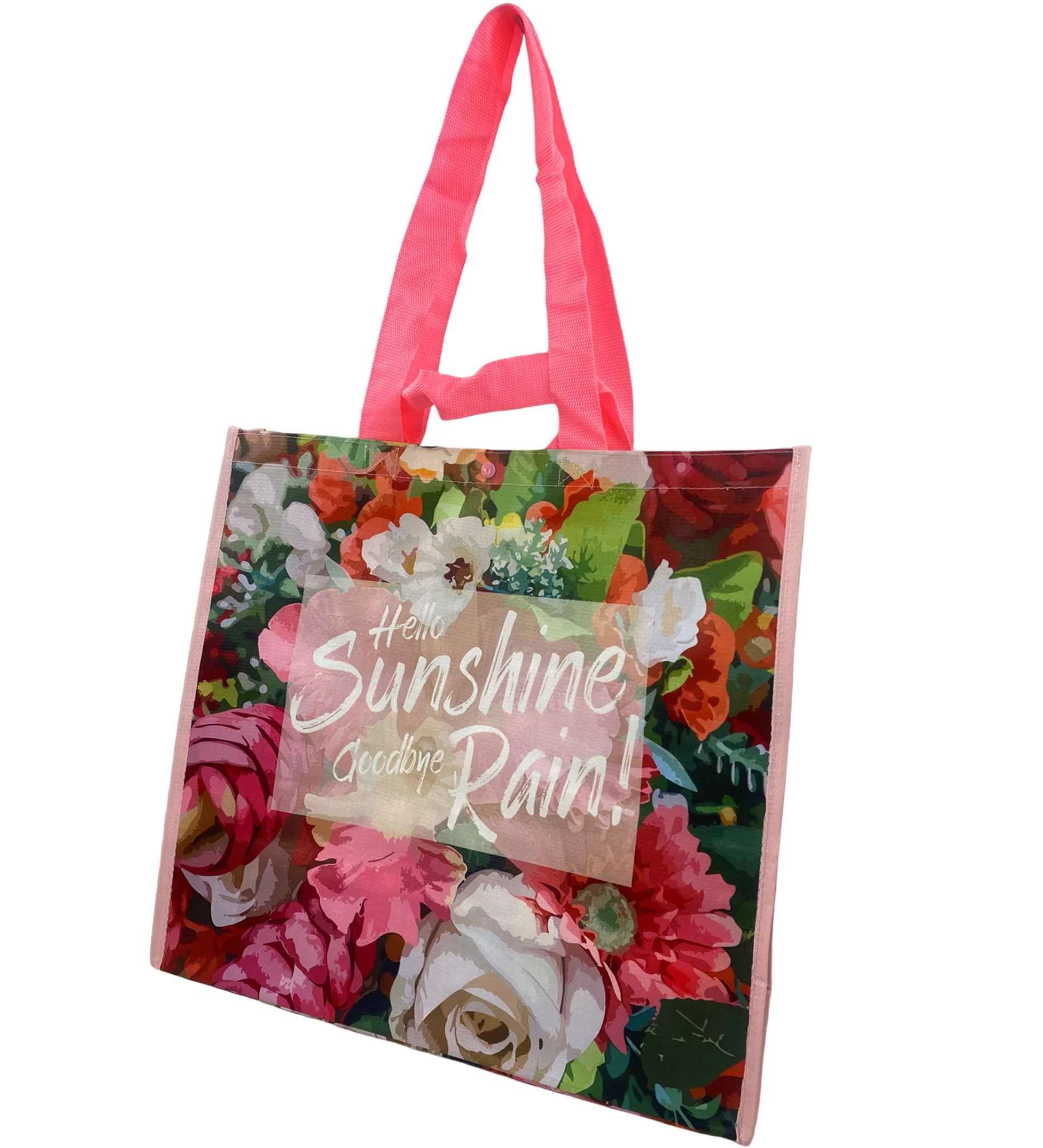 Customised Recyclable Polypropylene PP Laminated Promotional Bag Tote Shopping Carry