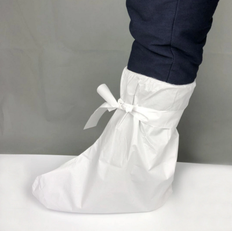 Adults Medical Staff Isolation Shoe Cover Surgical Plastic Boot Cover Disposable Footwear