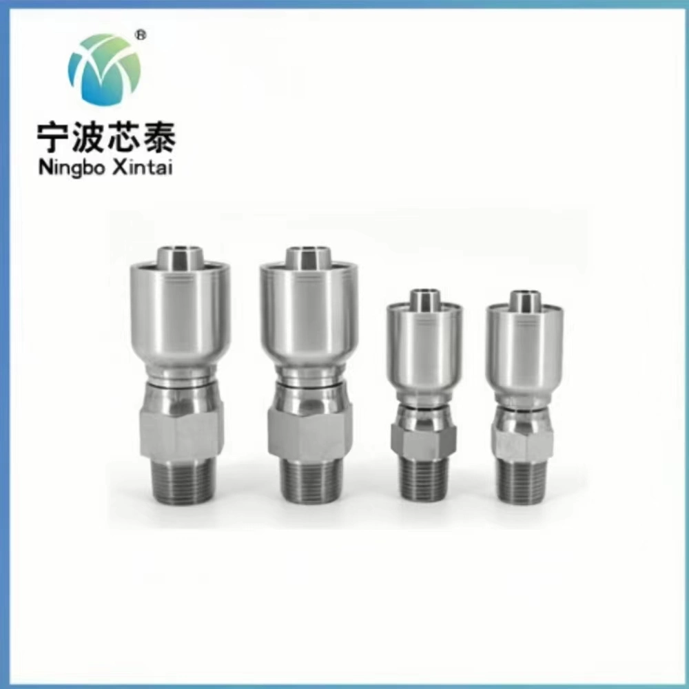 Factory Hot Selling OEM ODM Parker Parkrimp and Reuseable Hose End Carton/Stainless Steel Cross Tee Swivel Hydraulic Tube Crimp Fittings Custom