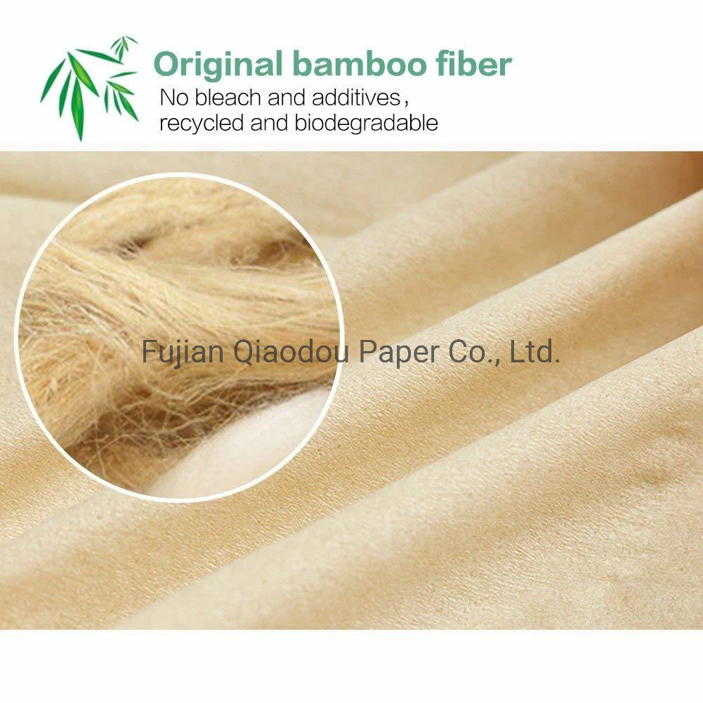 La pulpa de madera de bambú natural novedad4 Telas bolsillo un pañuelo de papel