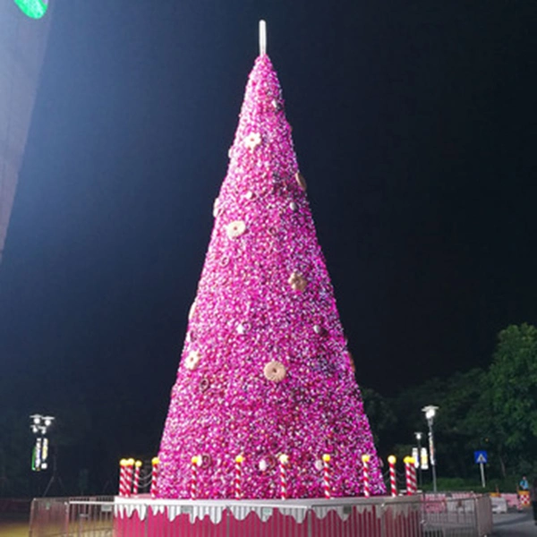 2021 Nuevo diseño de gran árbol de Navidad con luz artificial decoración Proveedor