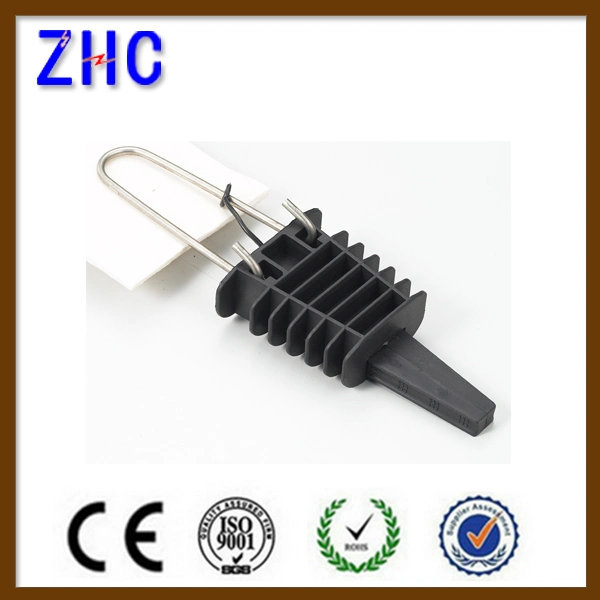 UV Black Flame Resistant Plastic Anchor Tension Clamp 16-25mm2 for Aerial Bundle Cable