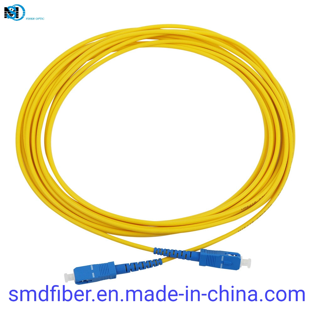 Fiber Optic OS2 LSZH PVC Ofnr Sx Sm Sc/Upc Connector Cable