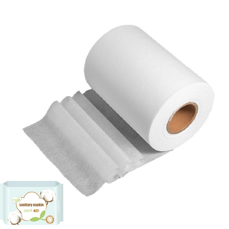 Cotton Spunlace Nonwoven Fabric for Wet Wipes Biodegradable Sanitary Pads