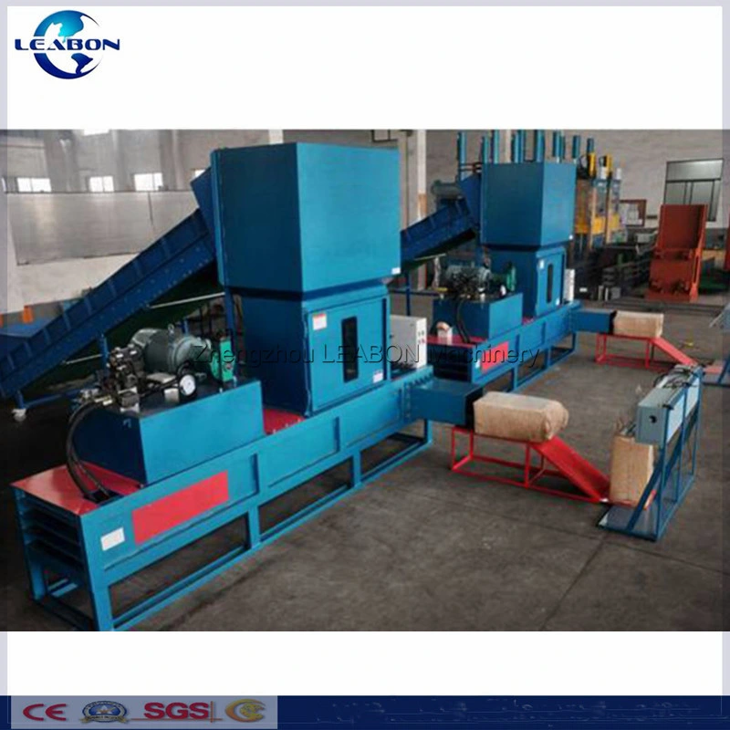 Horizontal Automatic Compression Sawdust Wood Shaving Hydraulic Packing Bagging Machine