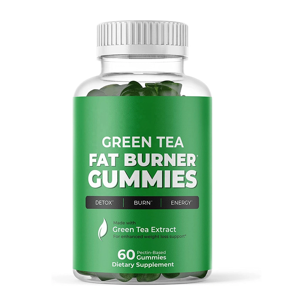 Etiqueta privada Turmeric té Verde Collagen Gummies veganos