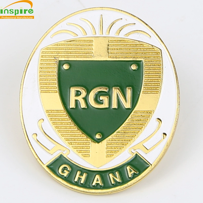 Promotional Attractive Shield Shape Lapel Customized Badge Souvenir Brooch Pin