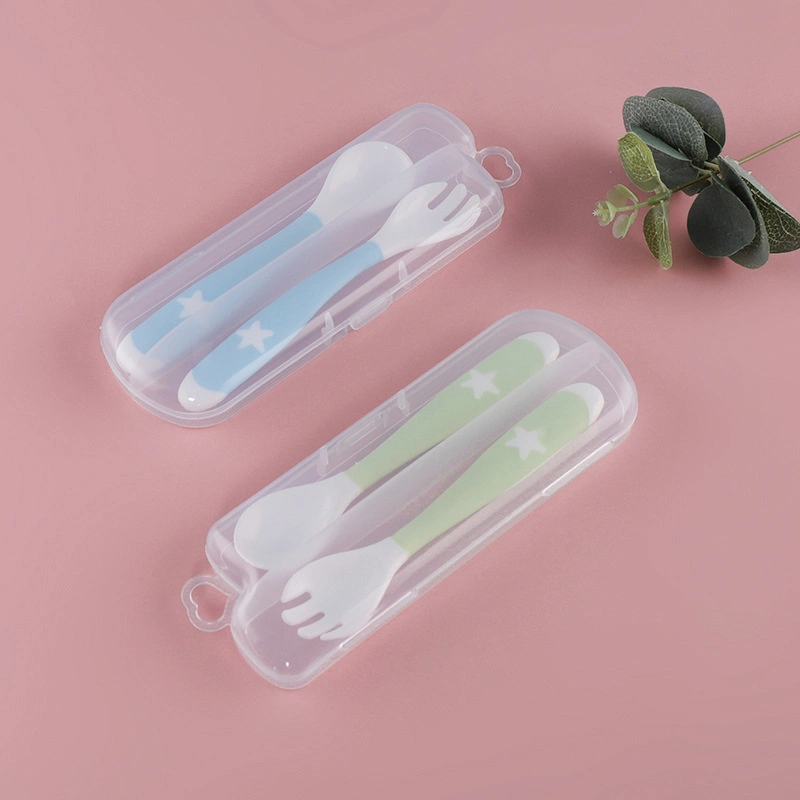 Eco Baby Spoon and Fork Small Plastic Gift Box