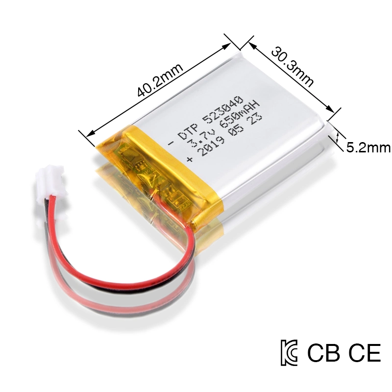 La alta calidad 3.7V 600mAh Batería Li-Po Celular 523040