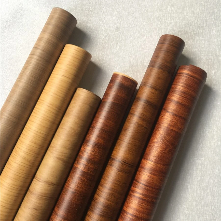 Wholesale Price Wood Grain Embossed PVC Film for Interior Decorative Panel/Furniture