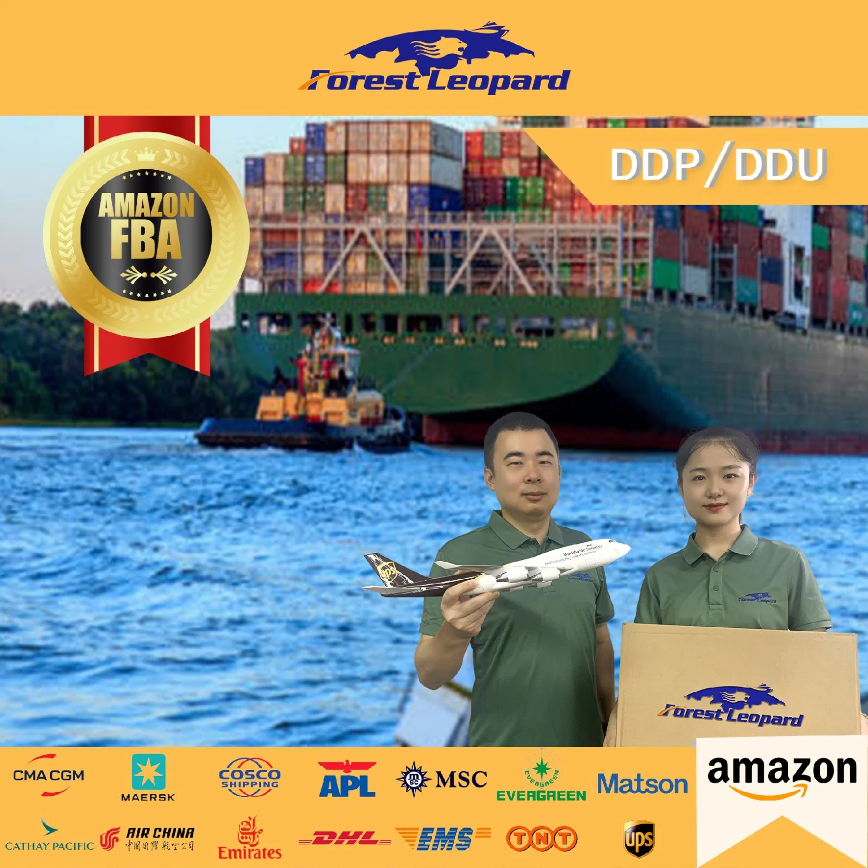 Sea/Ocean Freight Forwarder China para Canadá USA Amazon FBA Fast Navio de Ningbo Shanghai Yiwu DDP Servshanghai Yiwu DDP Serviço