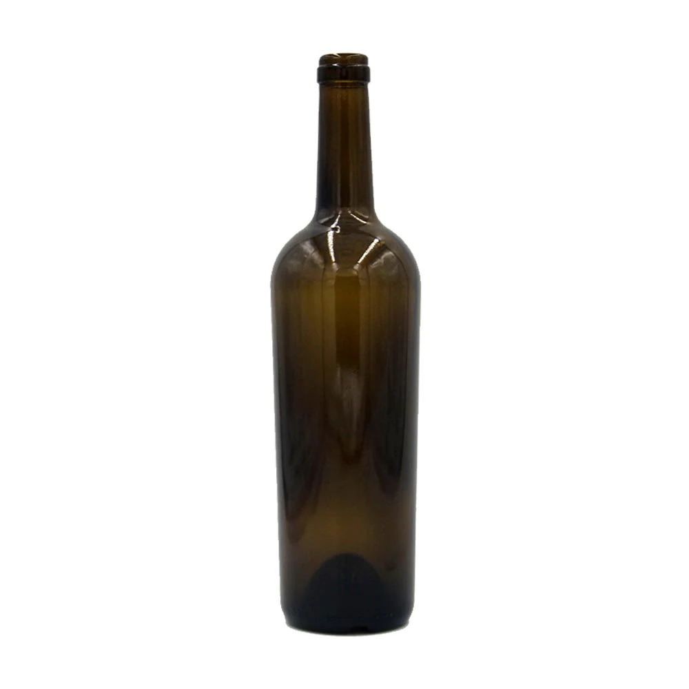 Wholesale/Supplier Empty Red Ice Wine 500ml 1000ml 750ml Black Wine Bottle with Cork