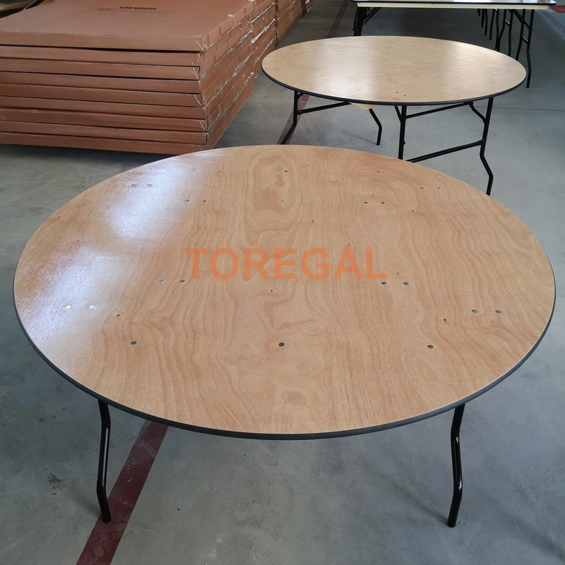 Wholesale Outdoor Banquet Plywood Folding Dining Table Furniture