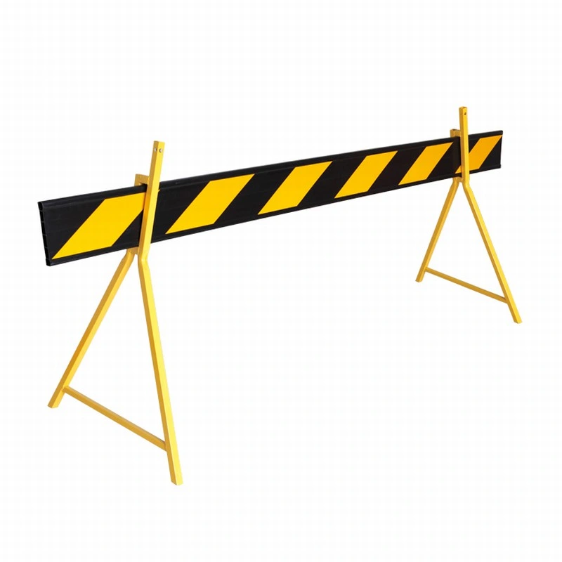 Yellow Plastic Board with Reflective Strips Traffic and Crowd Barricade PVC Barrier Board