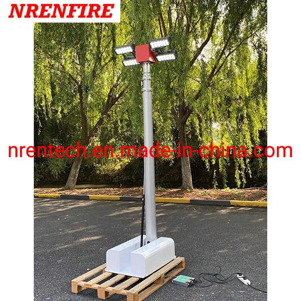 Roof Top Mounted Pneumatic Telescopic Mast Light 4.5m Pneumatic Telescopic Mast Inside Wires