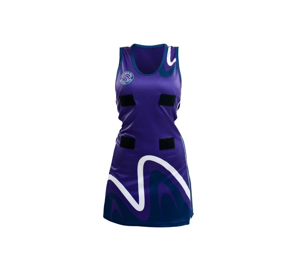 OEM Sublimated Netball Dresses Custom Team Netball Uniforms V Neck Netball Jersey Other Sportswear Women OEM Service Support