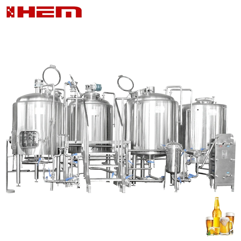 Craft Beer Brewing Equipment for a Microbrewery That Produces 1000L 2000L of Steam-Heated Beer