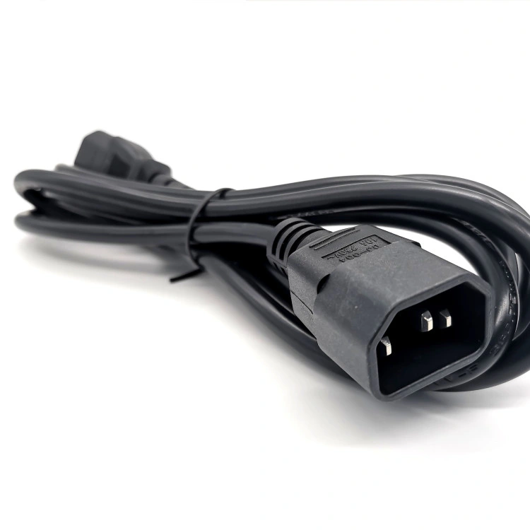 Power Extension Cord Cable 3pin Black