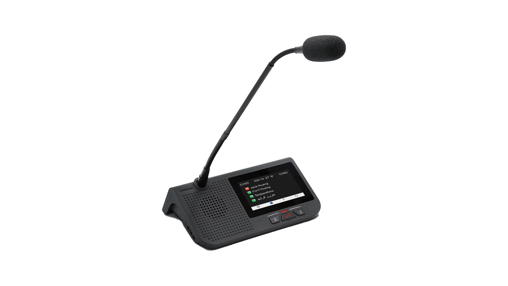 WiFi Wireless Conference System Touch Screen 4.3 Inches Microphone Unit