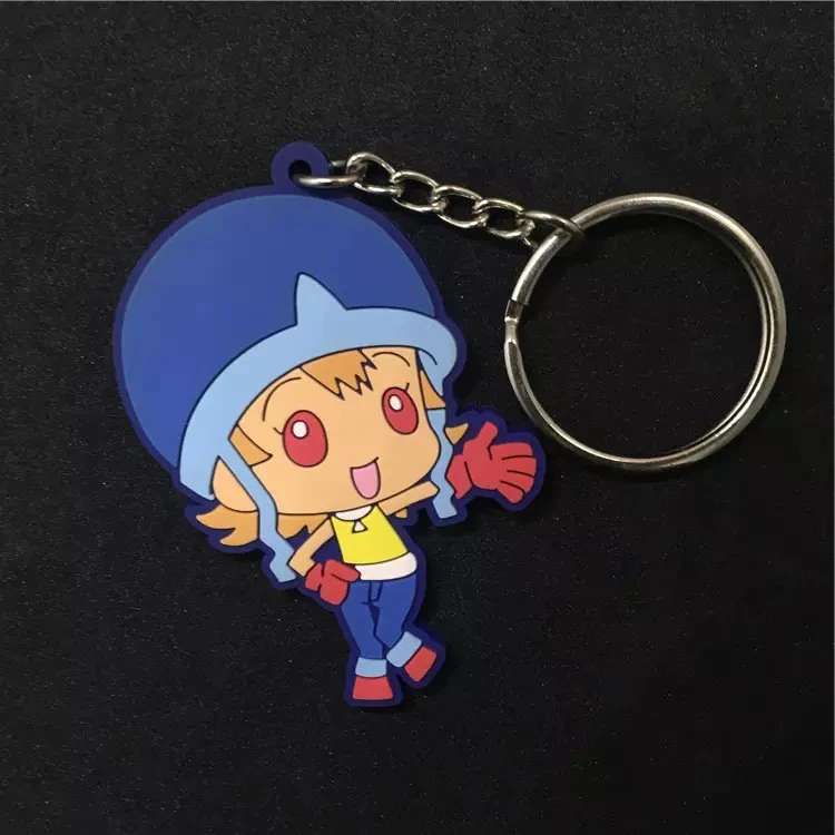 New Design Accept Customized Soft PVC Rubber Keychains Label