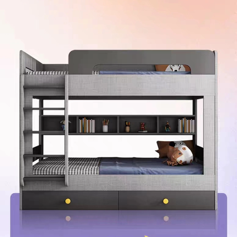 Modern Customization China Double Decker Bed Price Kids Bed Furniture Children Bed Kids Particle Board Beds MDF Bunk Bed