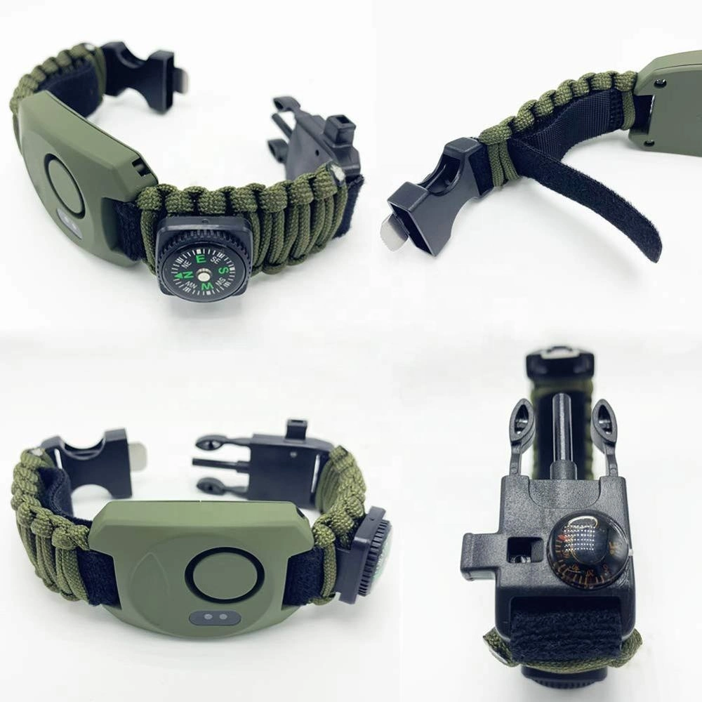 D'urgence Trousse de survie Paracord Bracelet 130dB Safesound Alarmes Alarmes personnelles portable