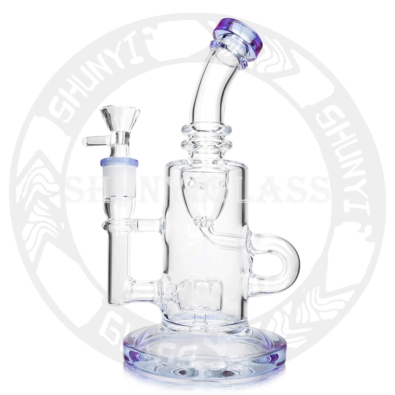 Bent Neck DAB Rig Honeycomb Jet Perc Recycler Glass Smoking Pipe Hookah Glass Water Pipe