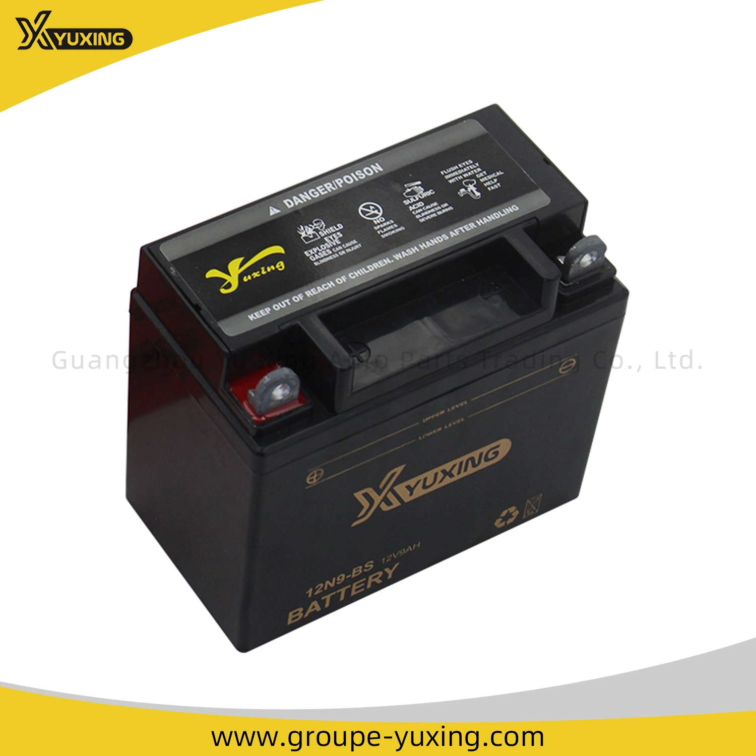 12n9-BS Motorcycle Engine Parts Maintenance-Free Lead Acid Rechargeable Motorcycle Battery