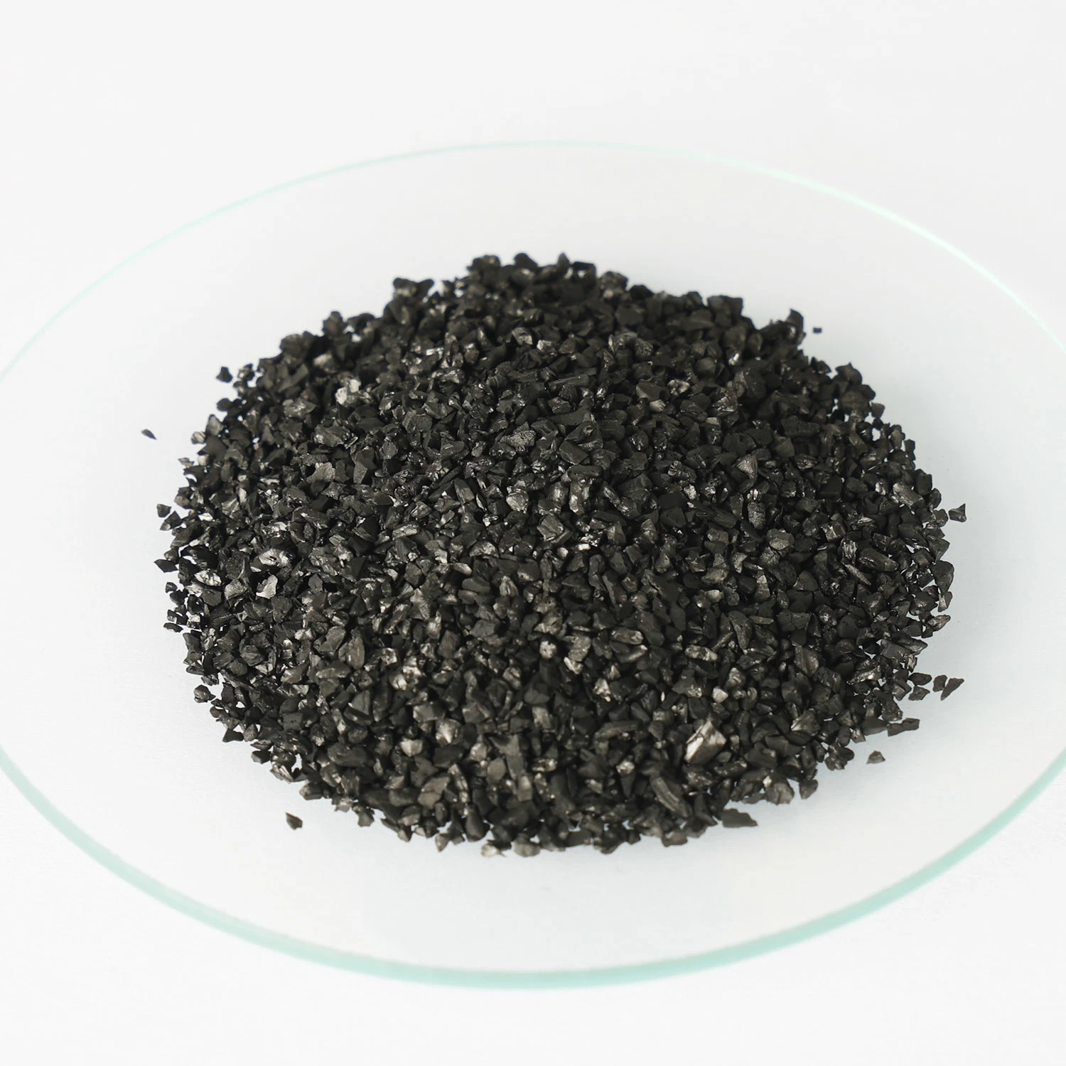 El 10 por ciento el contenido de humedad cáscara de coco negro de carbón activado granular se utiliza principalmente en el Poe el tratamiento de agua