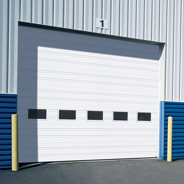 Aluminum Alloy Color Steel Panel Insulated PU Panel Loading Dock Loading Bay Sectional Automatic Sliding Door