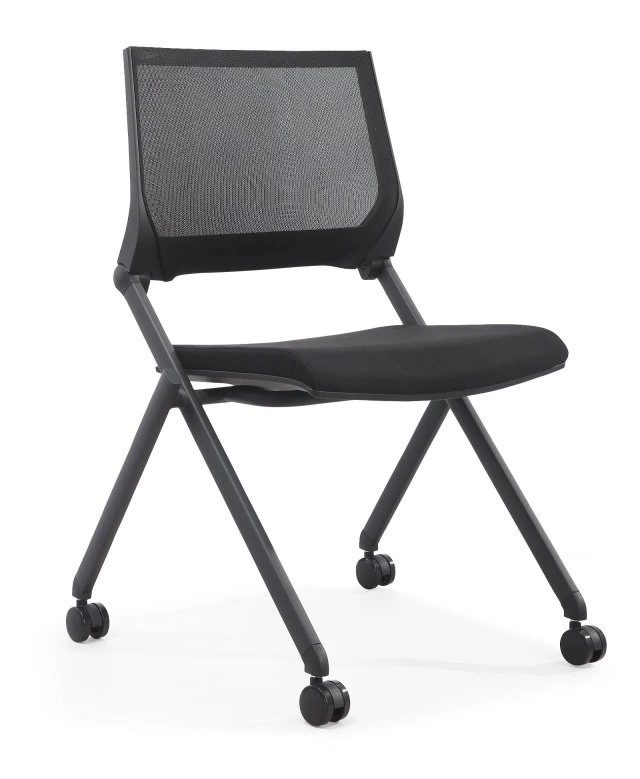 Mesh Steel Plastic Seminar Classroom Folding Student Lecture Training Room Upholstered Table Arm Tablet Study Chair with Writing Pad