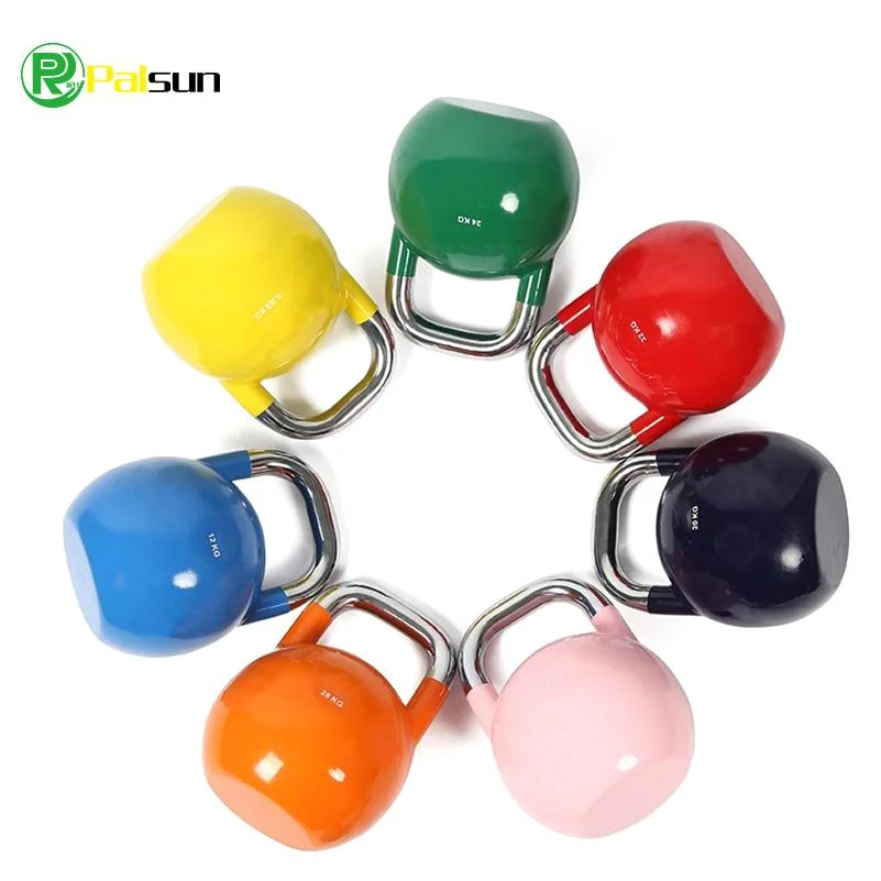 Color Steel Competition Kettlebells Adjustable Cheap Cast Iron Kettlebell with High quality/High cost performance 