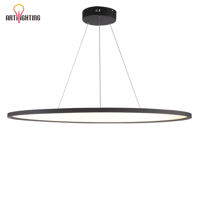 Chandelier Light Thin Round Flat Ceiling LED Panel Lamp Office Hotel Project