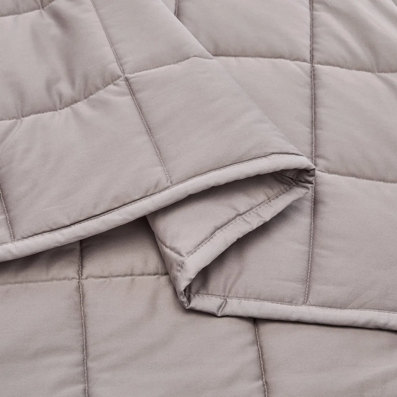 Всесезонное хлопчатобумажная одеяло Amazon 15 фунтов Twin Quilt