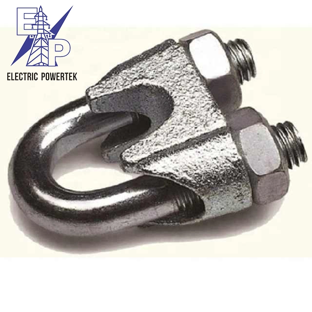 DIN741 Standard Cable Clamp Wire Rope Clip for Power Station