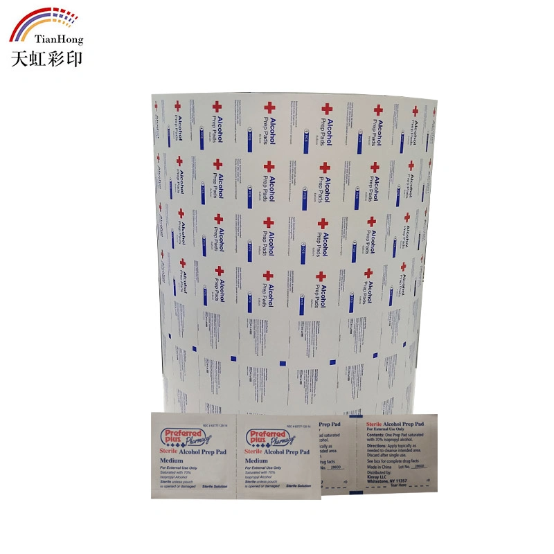 Disfection Alcohol Bzk Pad /Swabs Customized Design Paper Roll