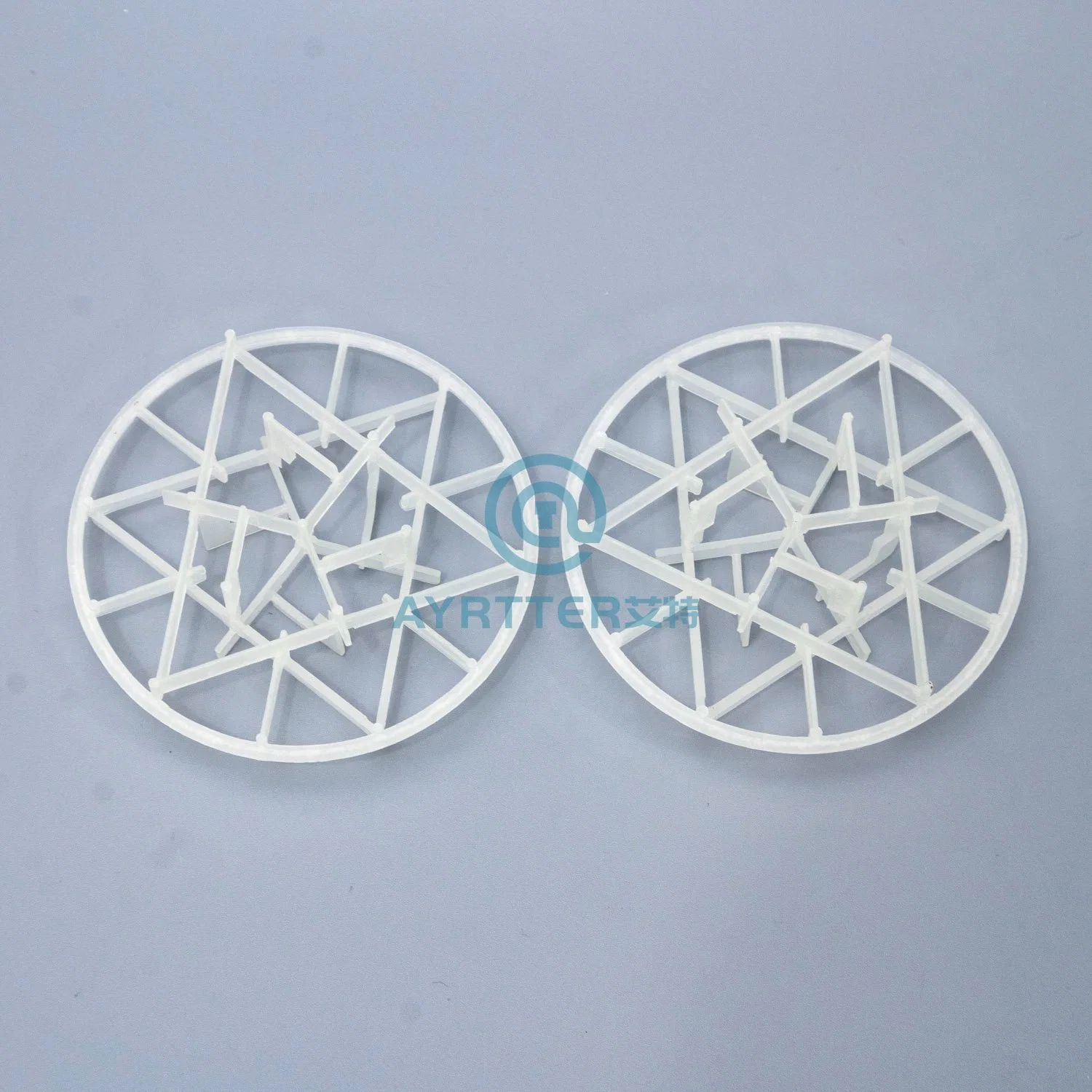 3.74" Plastic Snow Flake Ring for Scrubbing and Stripping Towers