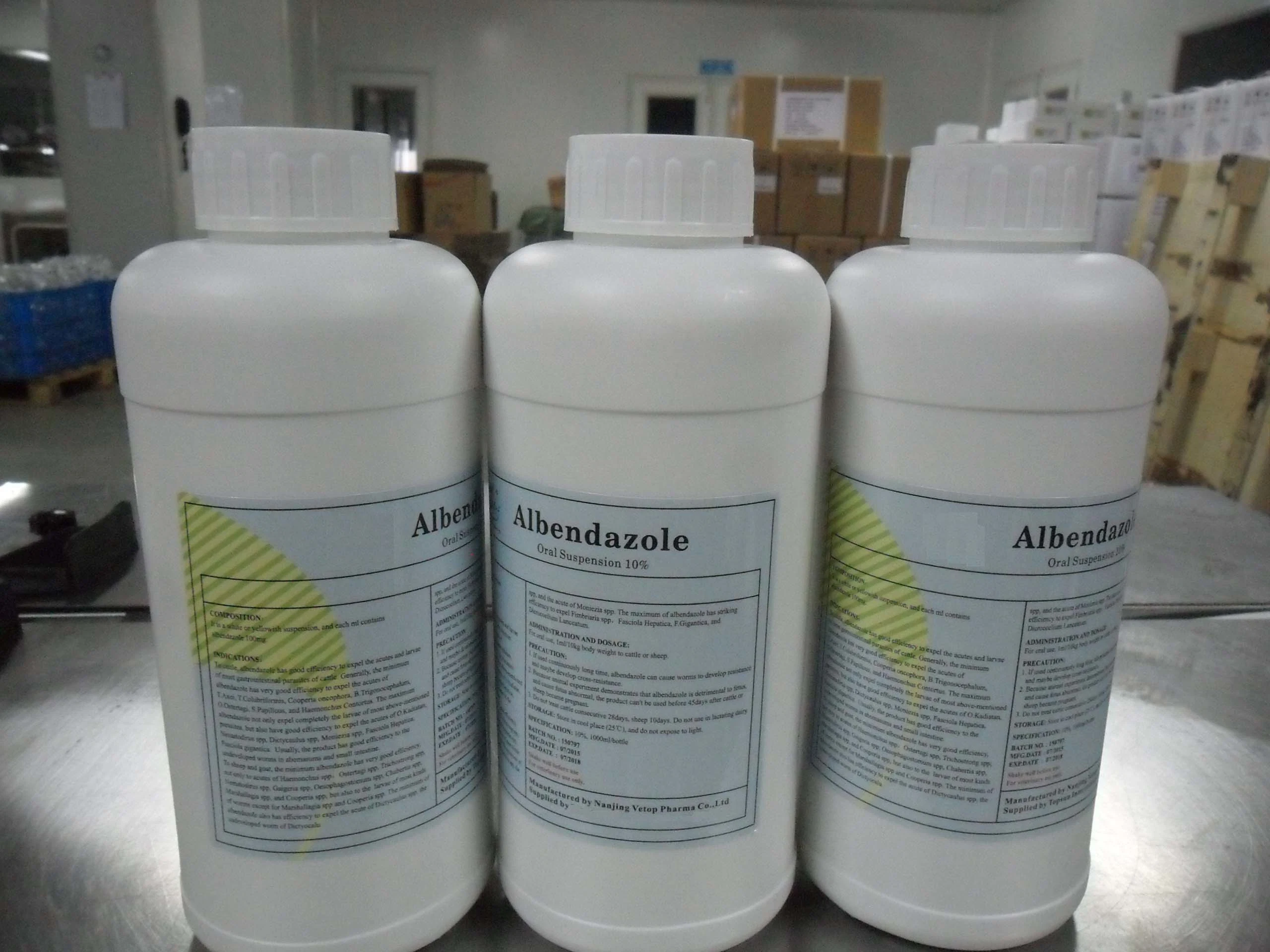 Albendazol en solución oral (100 mg/ml) para uso veterinario