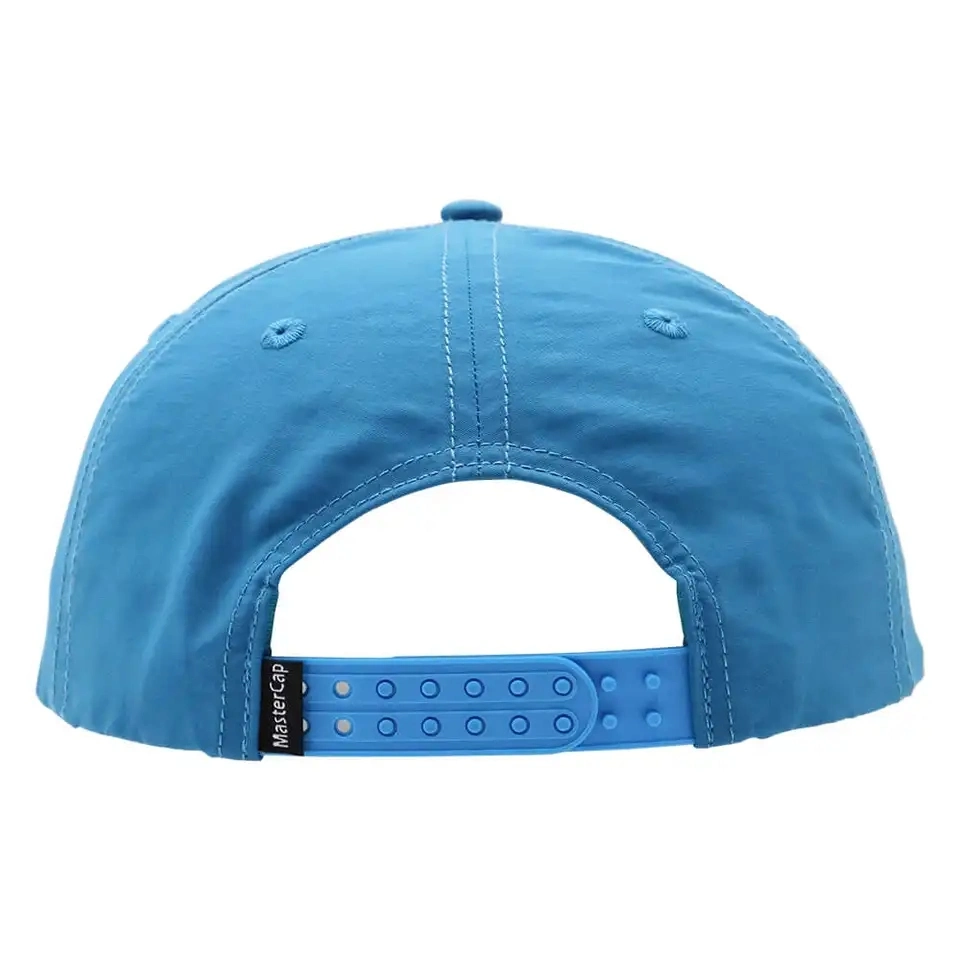 5 panneau personnalisé Unstructure Polyester bouchon Snapback panneau plat de corde souple Brim broderie Hat