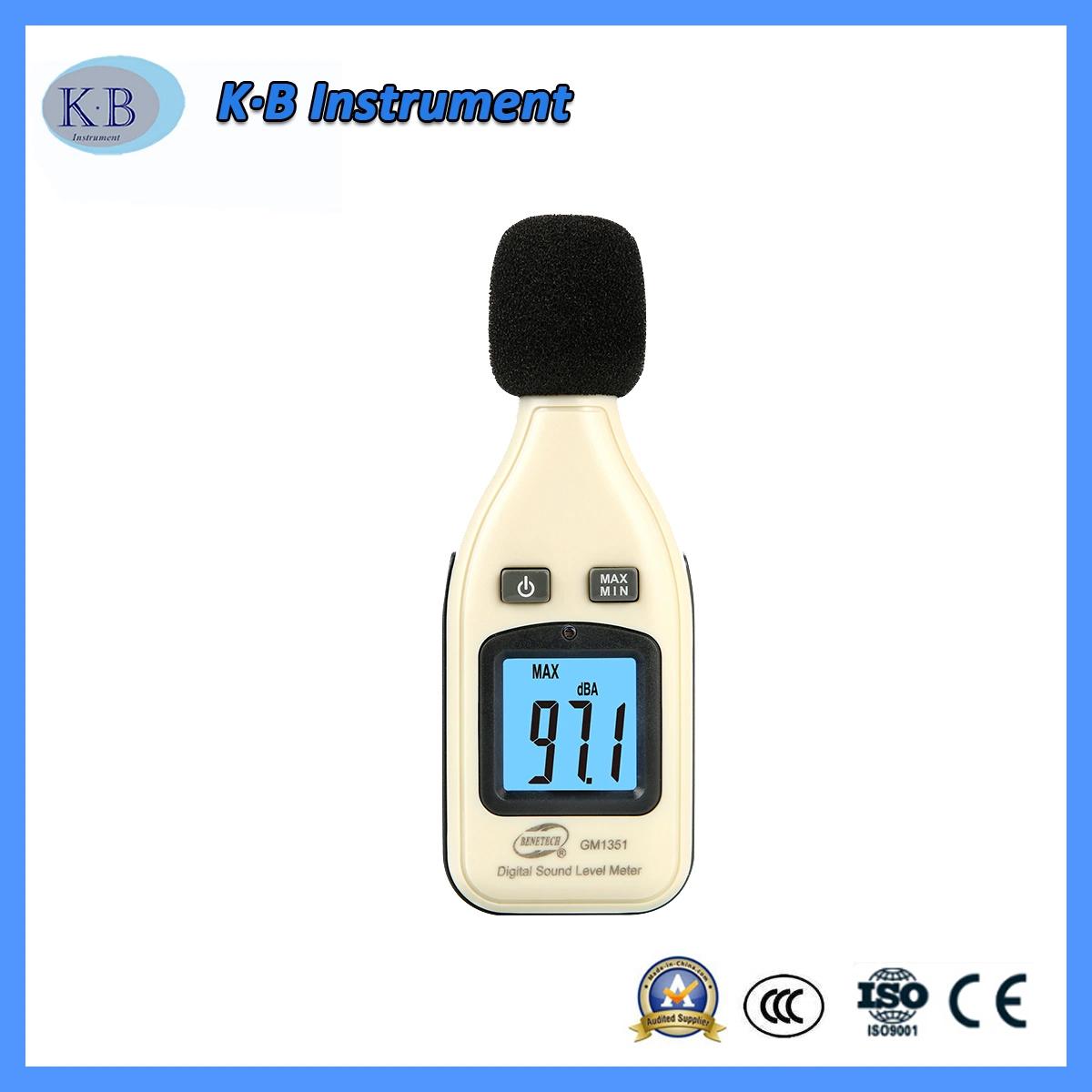 Portable LCD Digital Sound Level Meter Decibel Data Logger 30-130dB with USB