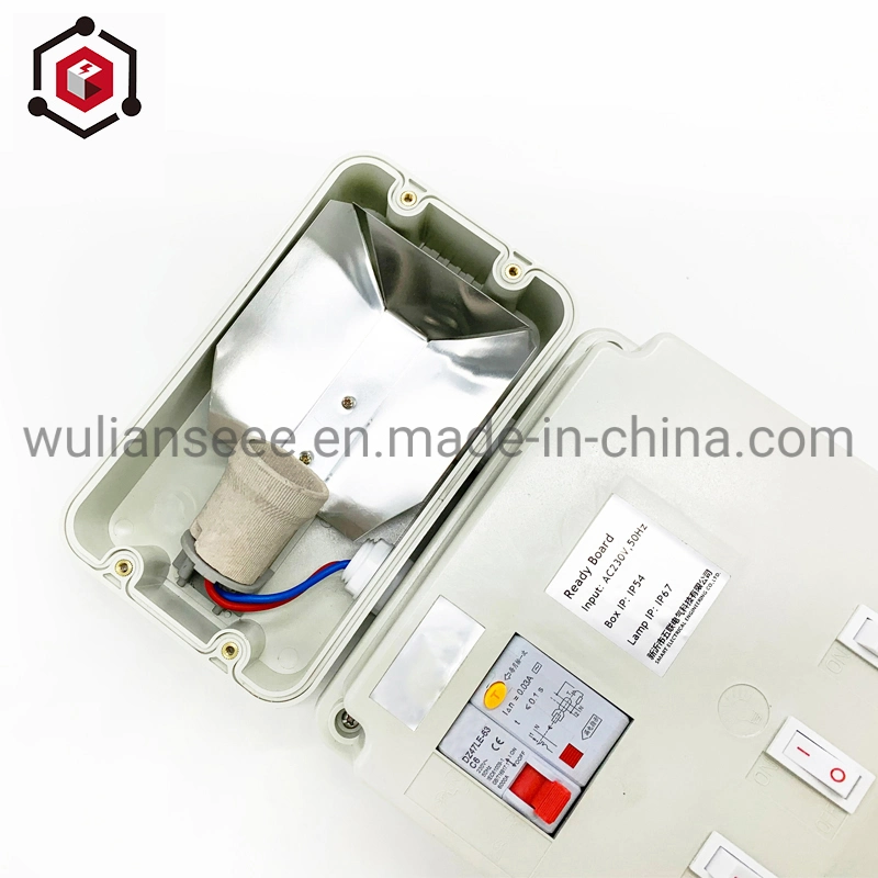 Two Sockets Small Power Distribution Unit with Bulk Light