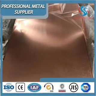 Pure Copper Sheet Brass Sheet/Plate China Copper Alloy Wholesale/Supplier Purity 99.9%