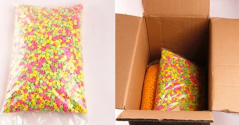 Appuyez sur les bonbons de Noël Lovebakery Jimmies Cotton Candy les ingrédients de boulangerie sans gluten décorations de gâteaux Sprinkles comestibles