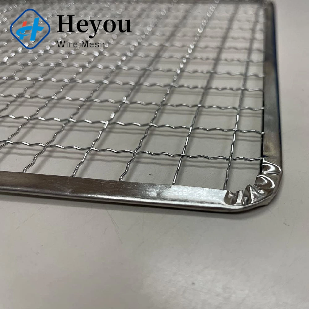 BBQ Outdoor Grill Net / Barbecue Stainless Steel Wire Mesh Cylinder Specialized Production Type180mm X280mm Stainless Steel Mesh