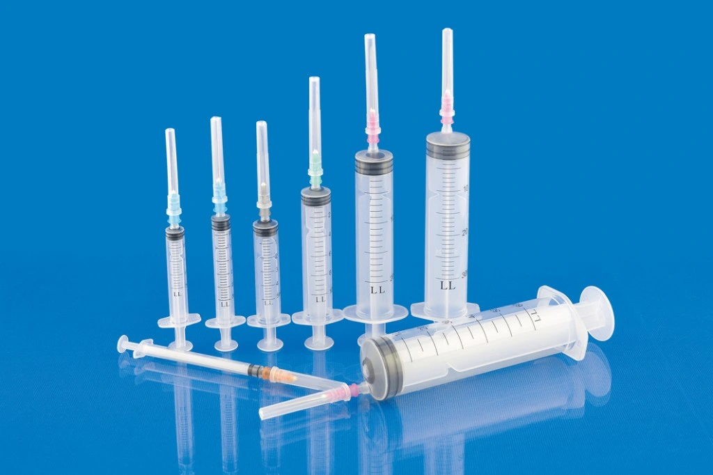 Medical Use 1ml Three Parts Disposable Syringe Luer Slip with or Without Needle with CE, ISO13485